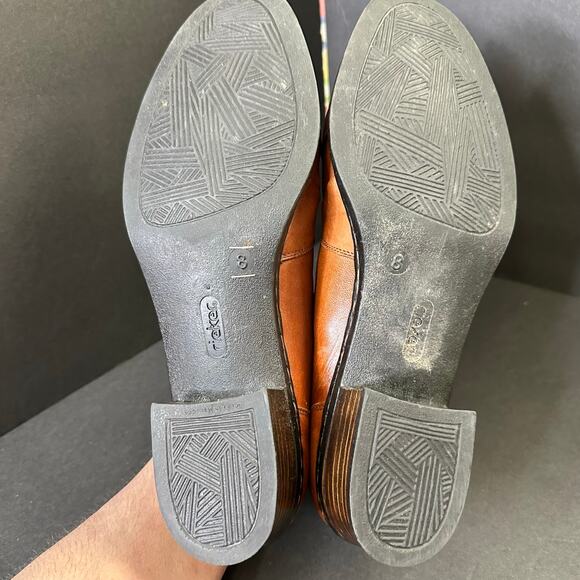 Rieker Womens size 8 Brown Leather Loafer Comfort Antistress - Picture 9 of 10